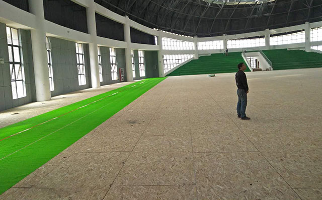 西安室內體育木地板廠家施工流程實木體育木地板廠家價格