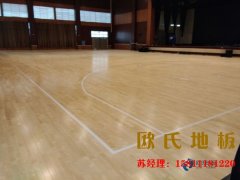 常用的籃球場地板施工